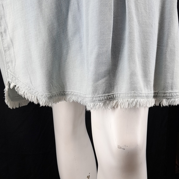 Splendid Indigo Midi Loose Fitted Crosshatch Dress - Picture 9 of 12